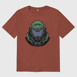 Футболка оверсайз мужская Палач Рока, цвет: кирпичный