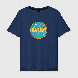 Мужская футболка оверсайз NASA винтажный логотип