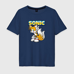 Мужская футболка оверсайз Sonic