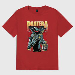 Футболка оверсайз мужская Pantera, цвет: красный