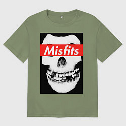 Футболка оверсайз мужская Misfits, цвет: авокадо