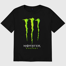 Футболка оверсайз мужская MONSTER ENERGY, цвет: черный