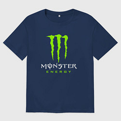 Футболка оверсайз мужская MONSTER ENERGY, цвет: тёмно-синий