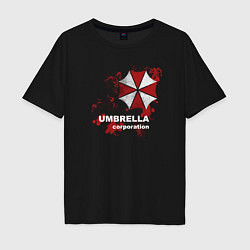 Футболка оверсайз мужская Umbrella, цвет: черный