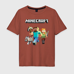 Мужская футболка оверсайз MINECRAFT