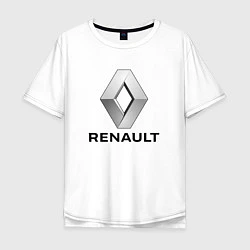 Футболка оверсайз мужская RENAULT, цвет: белый