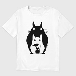 Мужская футболка оверсайз Тоторо