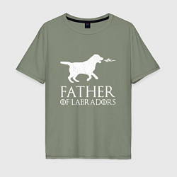 Мужская футболка оверсайз Отец Лабрадоров