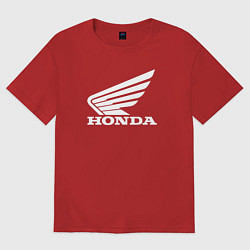 Футболка оверсайз мужская HONDA, цвет: красный