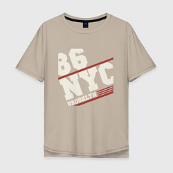 Мужская футболка оверсайз 1986 New York Brooklyn