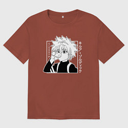 Мужская футболка оверсайз Killua Hunter x Hunter Киллуа