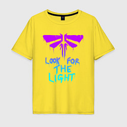 Мужская футболка оверсайз ЦИКАДЫ LOOK FOR THE LIGHT