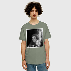 Футболка оверсайз мужская MASK, цвет: авокадо — фото 2