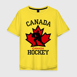 Мужская футболка оверсайз Canada Hockey