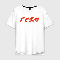 Футболка оверсайз мужская FCSM, цвет: белый