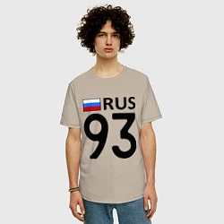 Футболка оверсайз мужская RUS 93, цвет: миндальный — фото 2