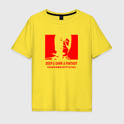 Футболка оверсайз мужская VANSAMA OFFICIAL Red, цвет: желтый