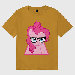 Футболка оверсайз мужская Pinky Pie hipster, цвет: горчичный