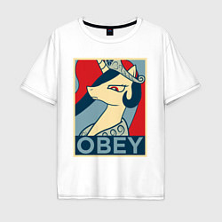 Футболка оверсайз мужская Trixie OBEY, цвет: белый