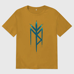 Мужская футболка оверсайз Руны