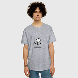 Футболка оверсайз мужская Уйдите, цвет: меланж — фото 2