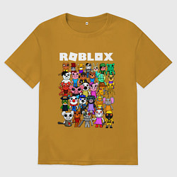 Футболка оверсайз мужская ROBLOX PIGGY, цвет: горчичный
