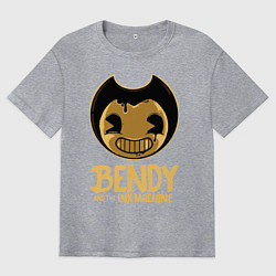 Футболка оверсайз мужская Bendy And The Ink Machine, цвет: меланж