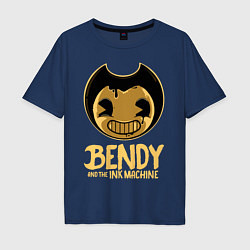 Футболка оверсайз мужская Bendy And The Ink Machine, цвет: тёмно-синий