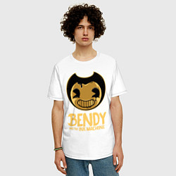 Футболка оверсайз мужская Bendy And The Ink Machine, цвет: белый — фото 2