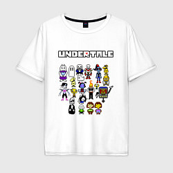 Футболка оверсайз мужская UNDERTALE, цвет: белый