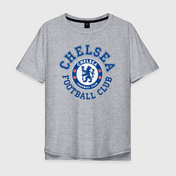 Футболка оверсайз мужская Chelsea FC, цвет: меланж