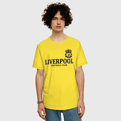 Футболка оверсайз мужская Liverpool FC, цвет: желтый — фото 2
