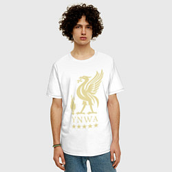 Футболка оверсайз мужская Liverpool FC, цвет: белый — фото 2