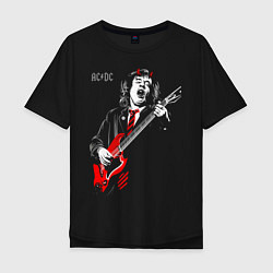 Мужская футболка оверсайз ACDC Angus Young