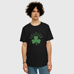Футболка оверсайз мужская Boston Celtics, цвет: черный — фото 2