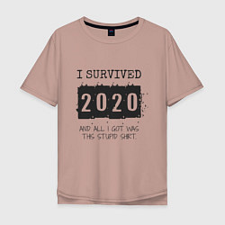 Мужская футболка оверсайз 2020 - я выжил