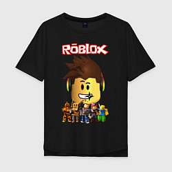 Футболка оверсайз мужская ROBLOX, цвет: черный