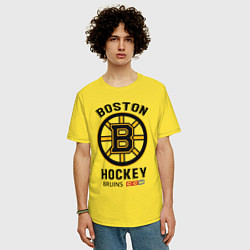 Футболка оверсайз мужская BOSTON BRUINS NHL, цвет: желтый — фото 2