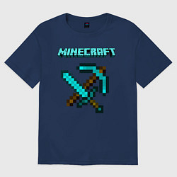 Футболка оверсайз мужская Minecraft, цвет: тёмно-синий