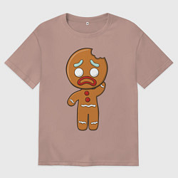 Мужская футболка оверсайз Рождественский Пряник