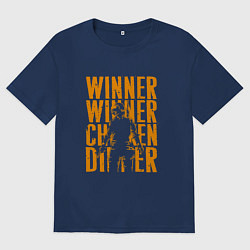 Футболка оверсайз мужская PUBG, цвет: тёмно-синий