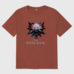 Футболка оверсайз мужская The Witcher, цвет: кирпичный