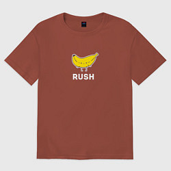Футболка оверсайз мужская RUSH BANANA, цвет: кирпичный