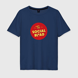 Мужская футболка оверсайз The social bliad