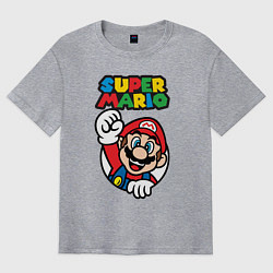 Футболка оверсайз мужская Mario, цвет: меланж