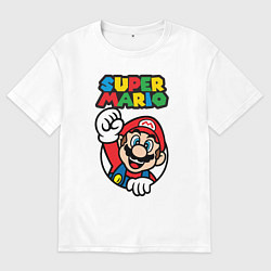Футболка оверсайз мужская Mario, цвет: белый