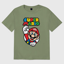 Футболка оверсайз мужская Mario, цвет: авокадо