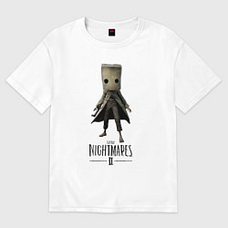Футболка оверсайз мужская Little Nightmares 2, цвет: белый