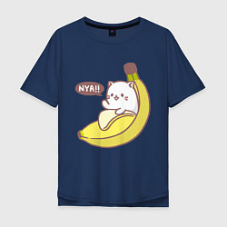 Мужская футболка оверсайз Банано - кот