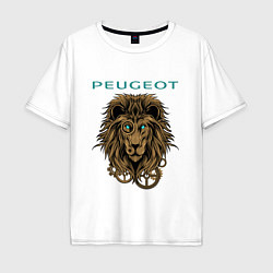 Мужская футболка оверсайз Peugeot Пежо спина Z